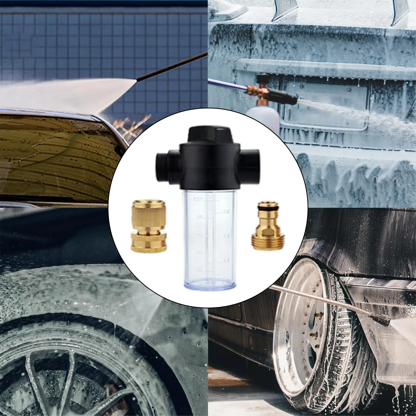 Multifunctional Water Gun Foam Pot Detailing Portable 100ml Car Wash Soap Pot for Lawn Car Wash