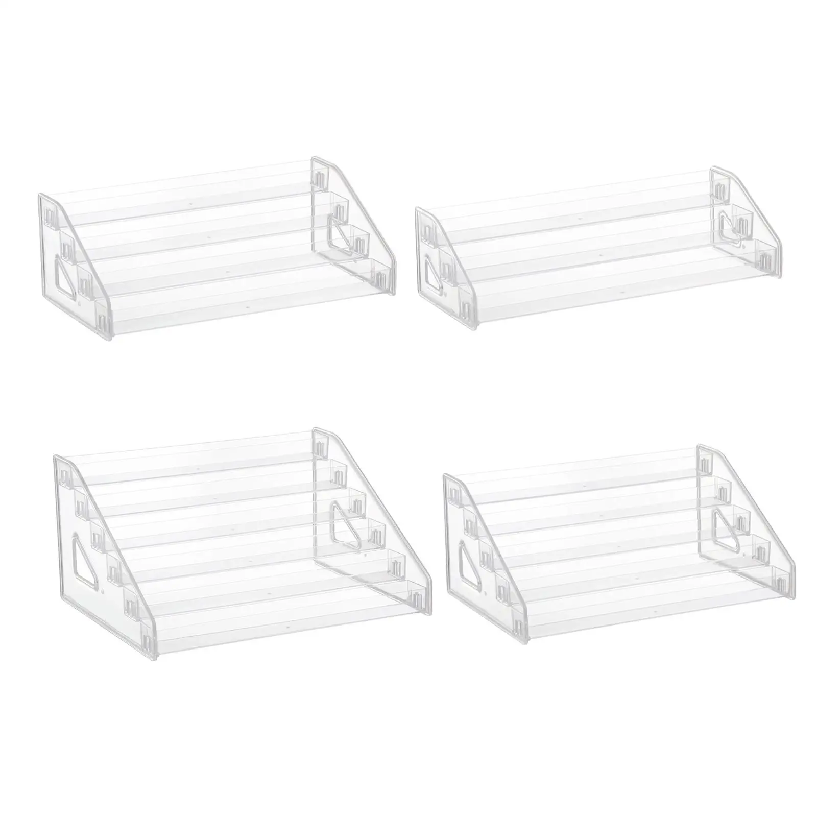 Clear Acrylic Nail  Organizer Vanity Organizer Storage Holder Nail  Display Rack Shelf for Bathroom Counter Top