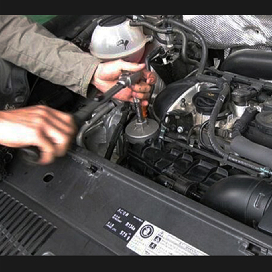 Ölfilterschlüssel 74 mm 14 Zähne Aluminium-Steckschlüssel-Entferner-Werkzeug für BMW für AUDI für Benz Ölfilterschlüssel Auto-Werkzeug – Detail 4