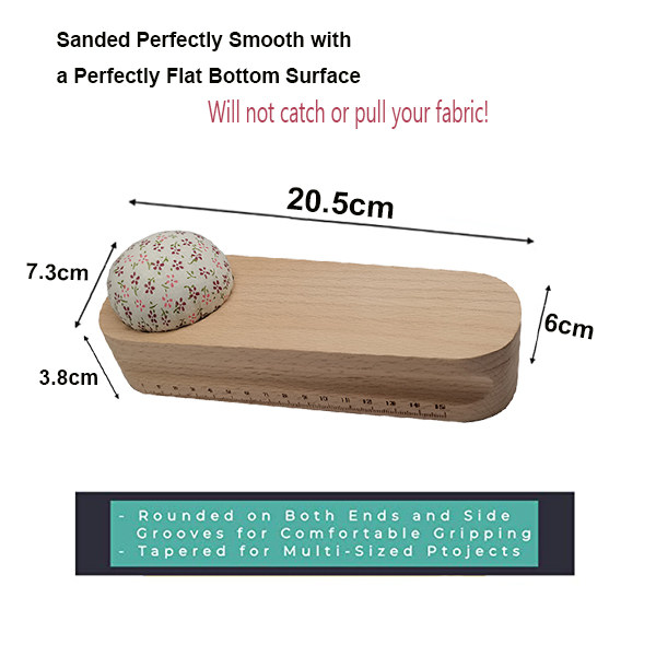 Hardwood Tailors Clapper, Quilters Pressing and Seam Flattening Tool with  Pin Cushion and 6 inch/15cm scale - AliExpress