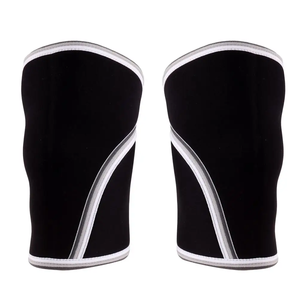 1 Pair 7mm Neoprene Knee Sleeves Squats Weight Lifting Powerlifting Fitness