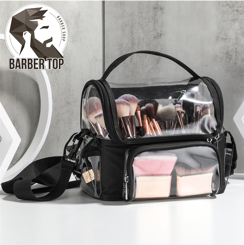 Best of Salon Beauty Makeup Tool Backpack Hairdressing Tool Storage Bag Transparent Waterproof Travel Bag PVC Women&#039;s Fashion Bags Reviews & Tips