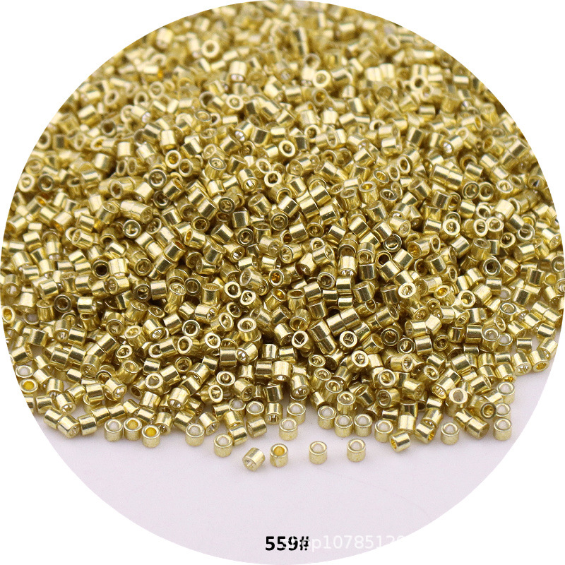 1000 Stück 1,6 mm metallische Glasperlen 11/0 lose Abstandsperlen für Handarbeiten, Schmuckherstellung, DIY-Charms, handgefertigtes Nähen – Detail 9