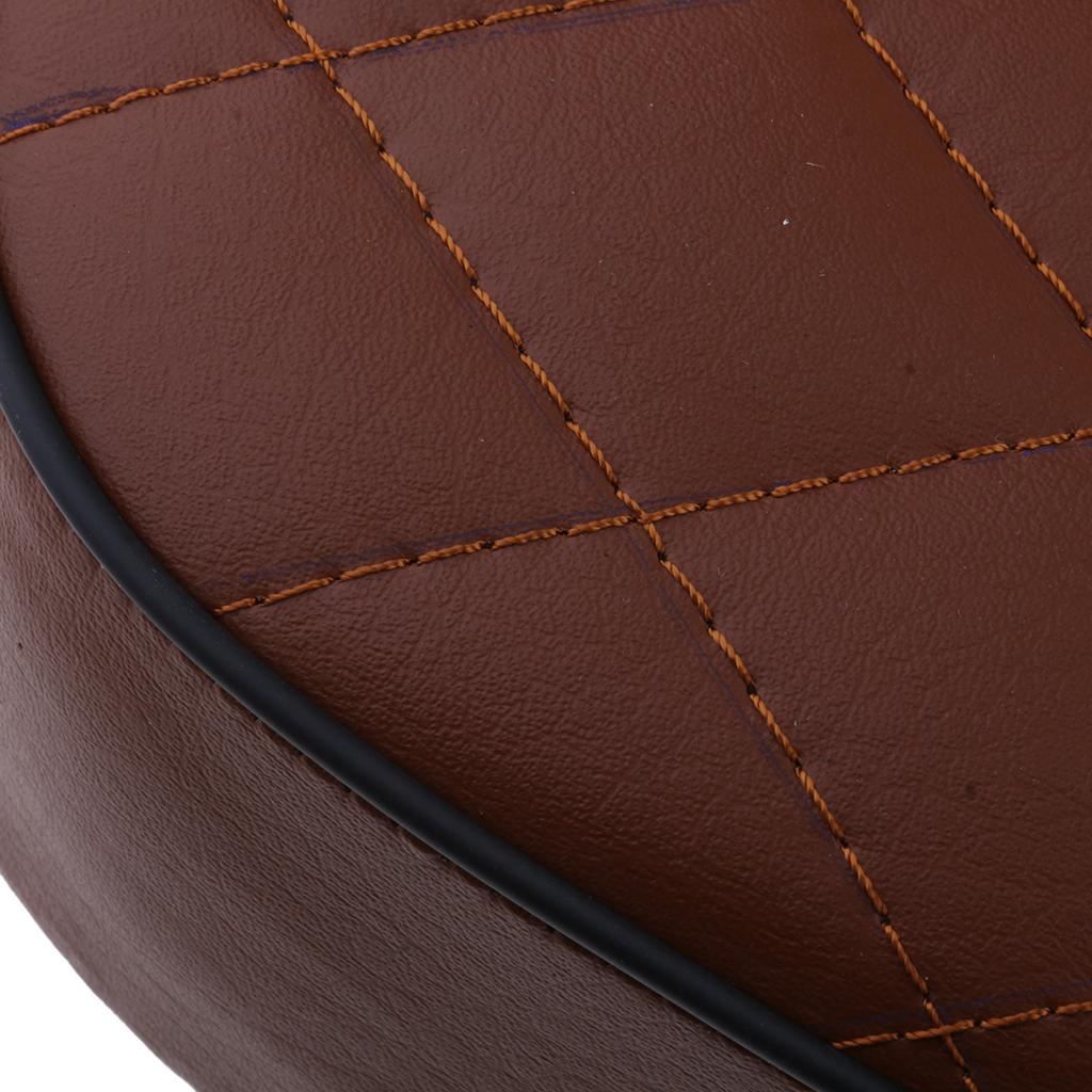 dolity Light Brown Saddle Cafe Racer Rhombus Vintage Seat Cushion for Honda CG125