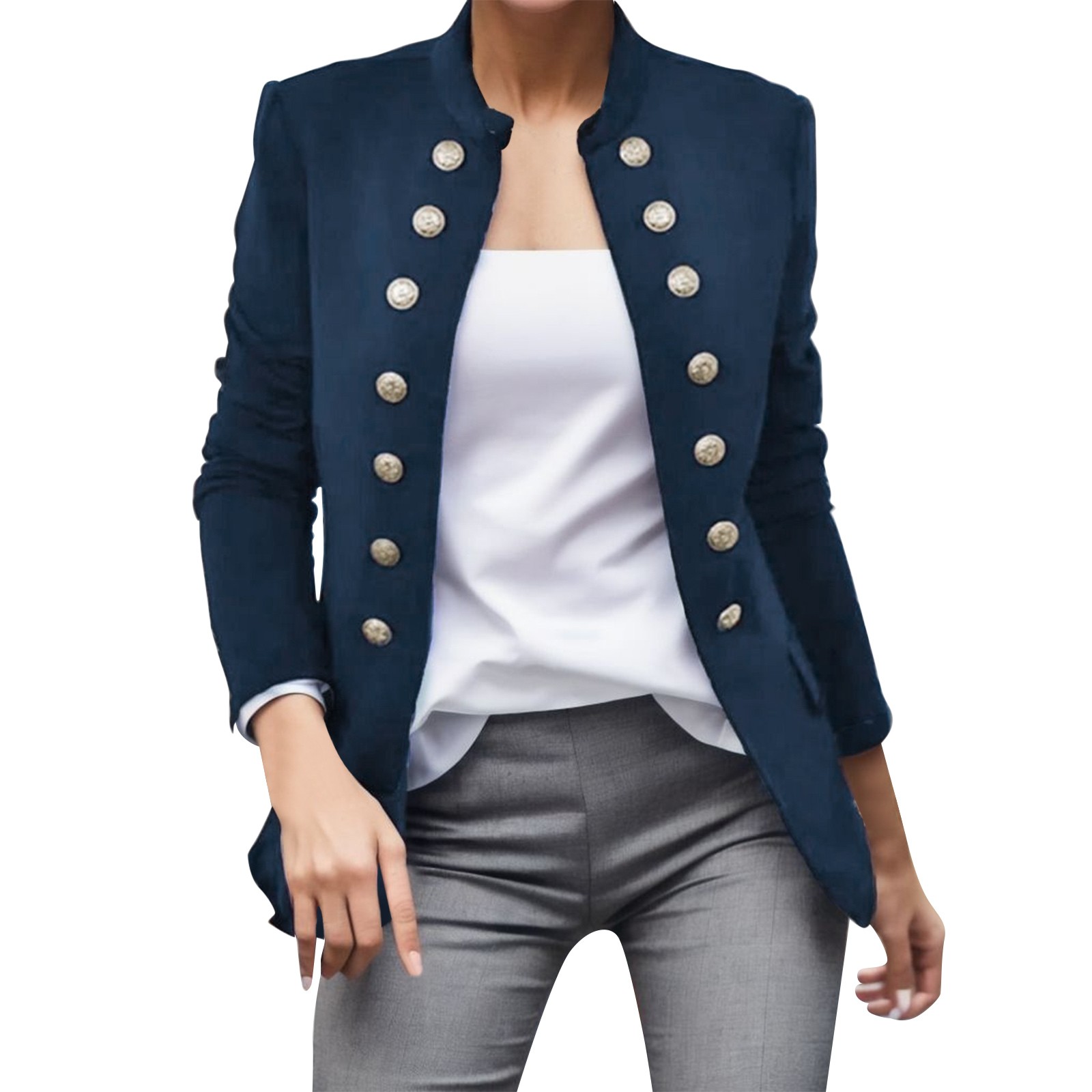 o para mulheres, elegante blazer monocromático, casacos