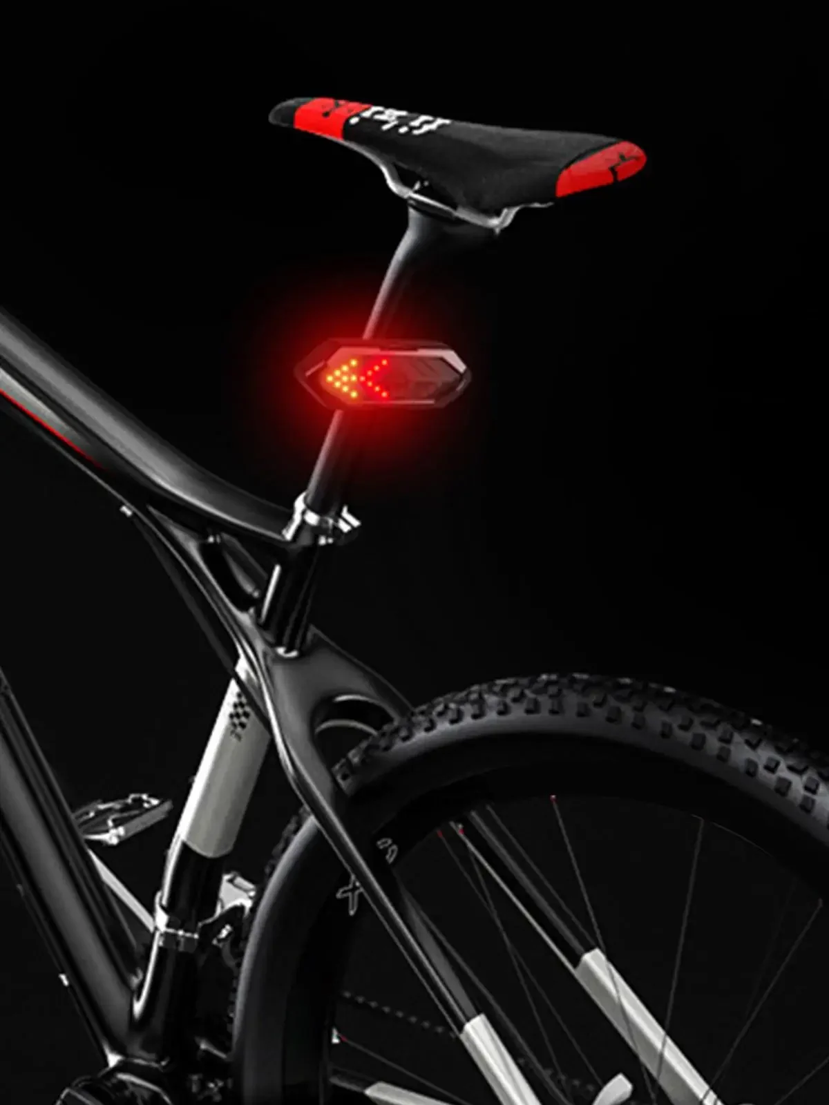 thumbnail image 2 of Cycli Accessories For Men Bike Tail Light Turn Signals, Waterproof LED Rear Bike Light Brake Warni Light With Wireless Remote Control, USB Rechargeable Bicycle Indicators Set For Safty Night Day Ridi, Type 2 of 9