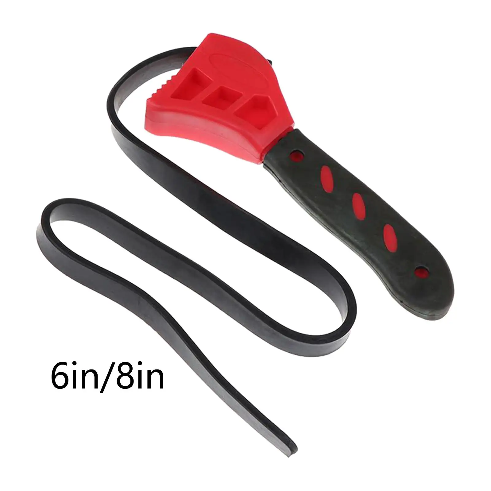 Flexible Adjustable Wrench Multipurpose Fittings Rubber Strap Wrench for Filters