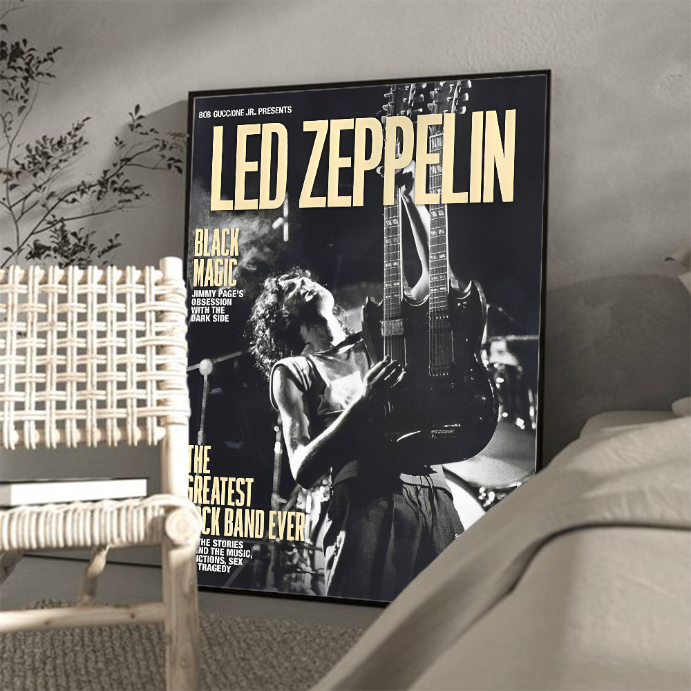 Классный постер-Лента L-Led Z-Zeppelin, Классические винтажные постеры,  высококачественные настенные ретро-постеры для домашнего декора | AliExpress