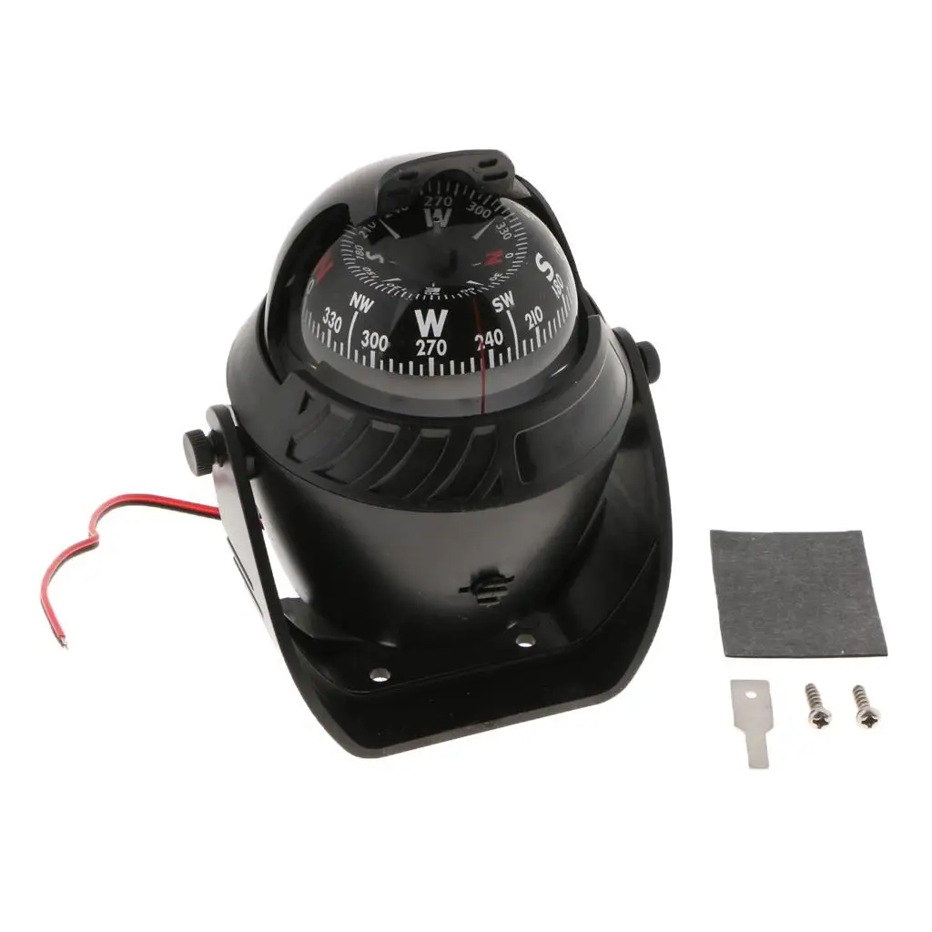 MagiDeal Navigation Vehicle Guide Ball w/ Magnetic Declination Adjustment for Camping