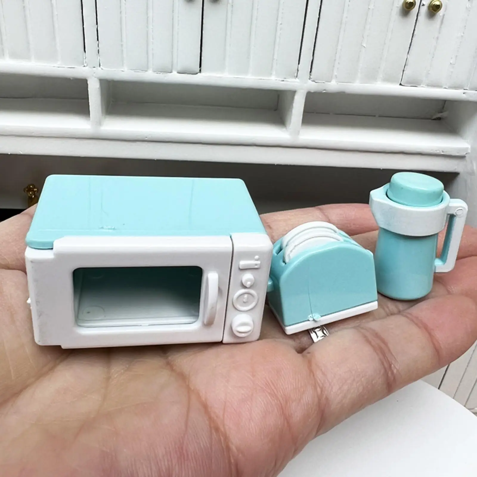 1:12 Scale Dollhouse Kitchen Microwave Oven Playset Furniture for Ornament Kids Gifts