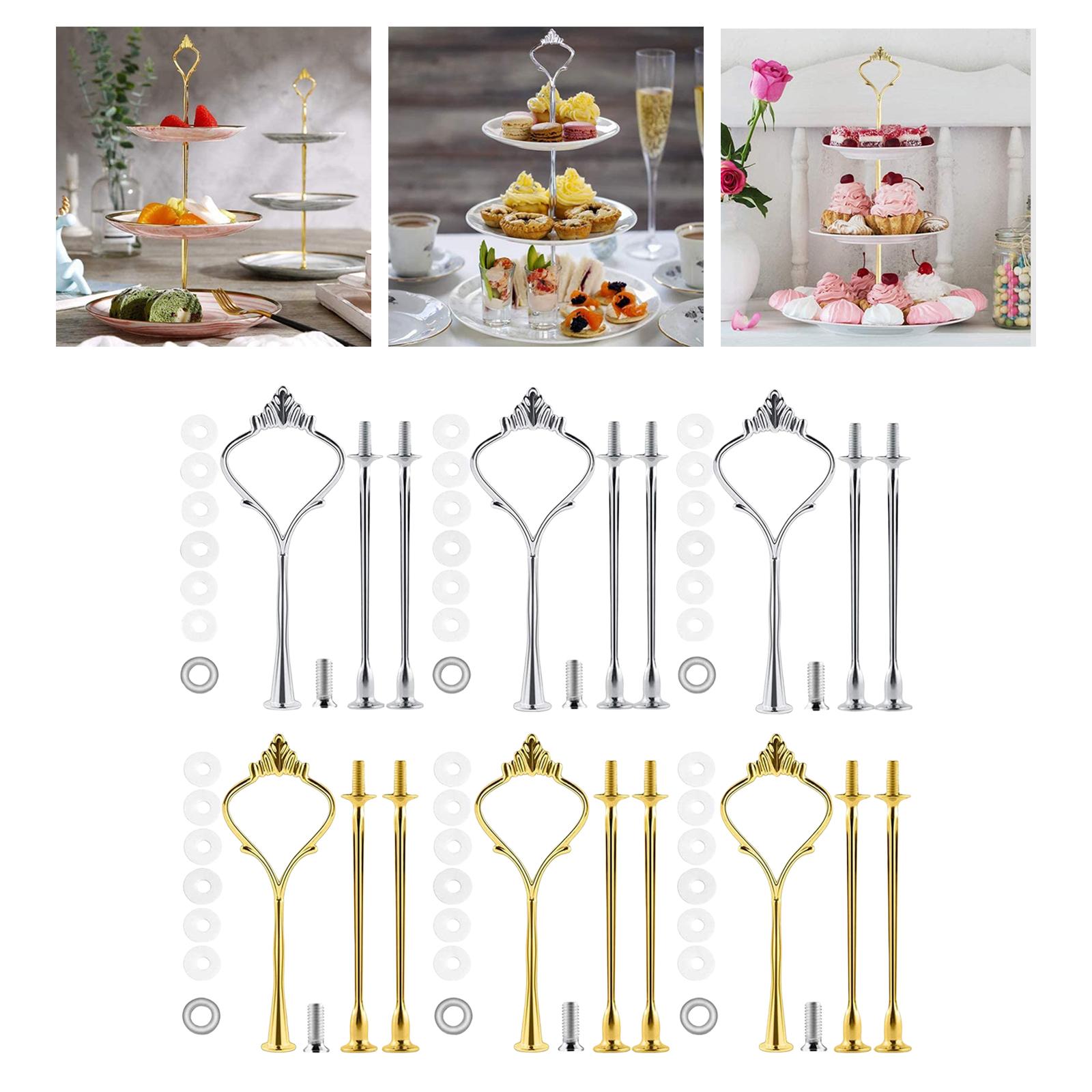 Plate Stand Handle Sturdy Food Cupcake Rack Fitting for Wedding