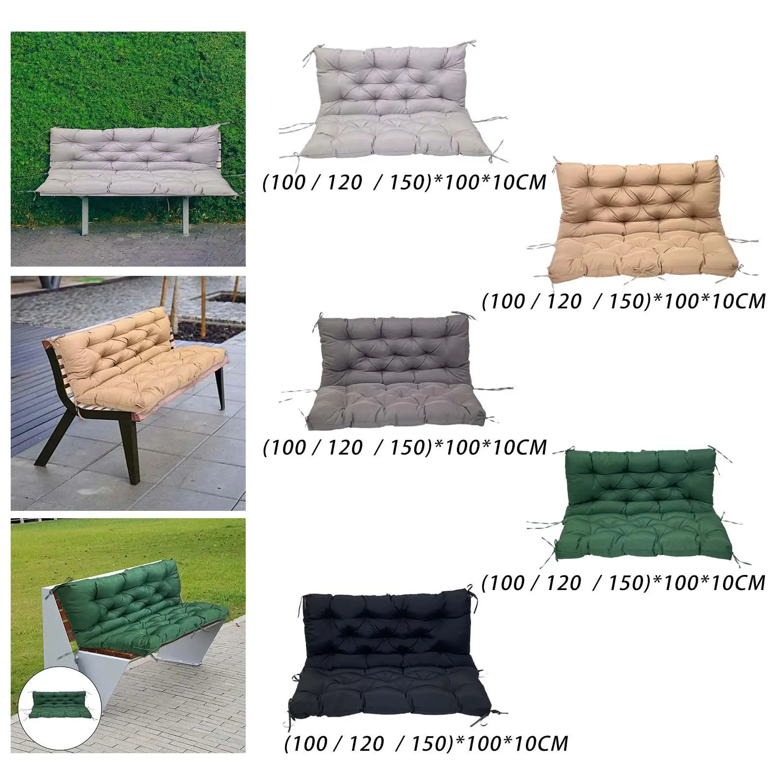 Washable Garden Swing Cushion Patio Chair Pad Removable Hammock Chair Cushions for Home Outdoor Patio Indoor Hammock Swing Chair