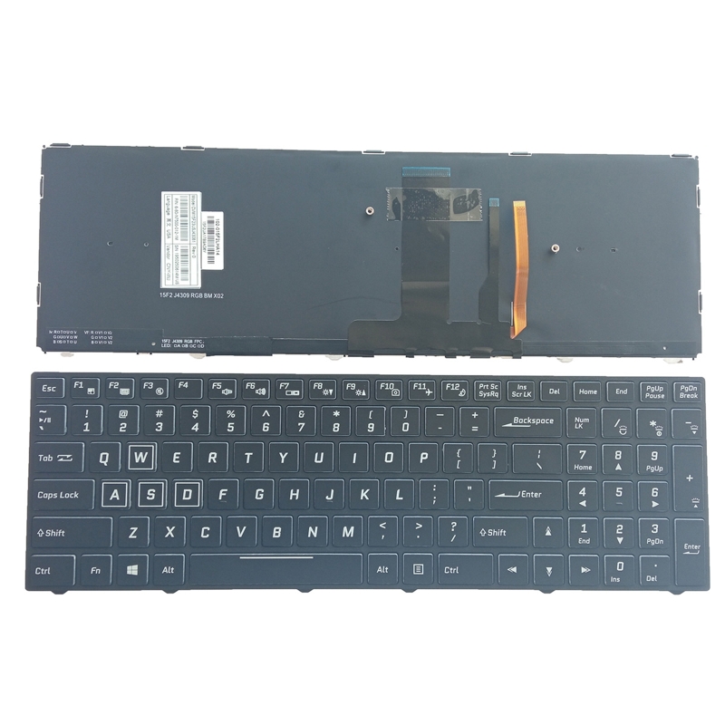 N850 N950 N857HK N857HJ Teclado retroiluminado Substituir