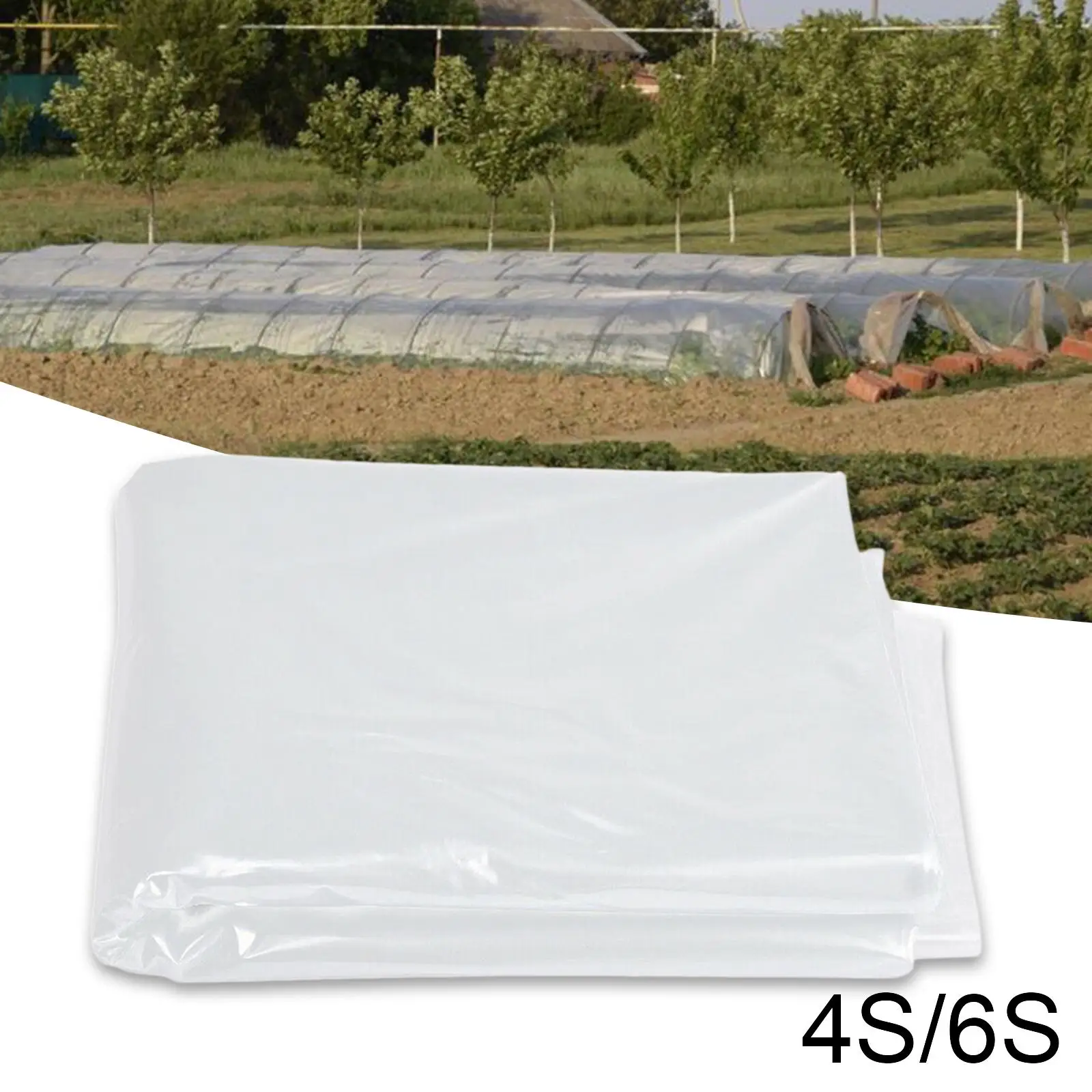 Clear Greenhouse Film Green House Hoop Growing Tents Keep Warm Polyethylene Film, Sheeting Cover, for Garden Greenhouse Farm