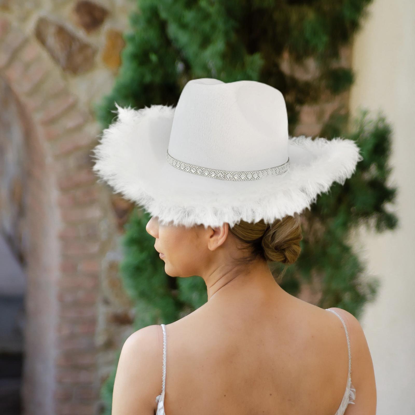 large white cowboy hat