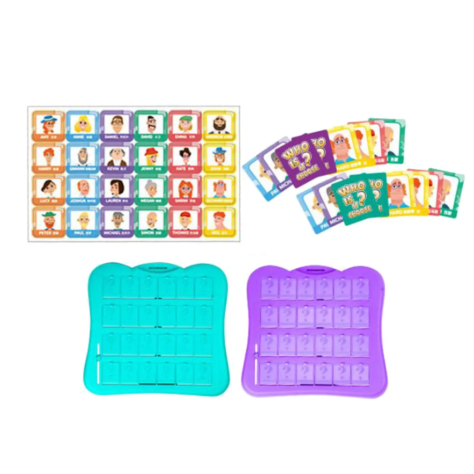 Guessing Who Game Novelty Interactive Puzzle Game Battle Game 2 Players for Girls Party Prop Travel Games Family Game Boys