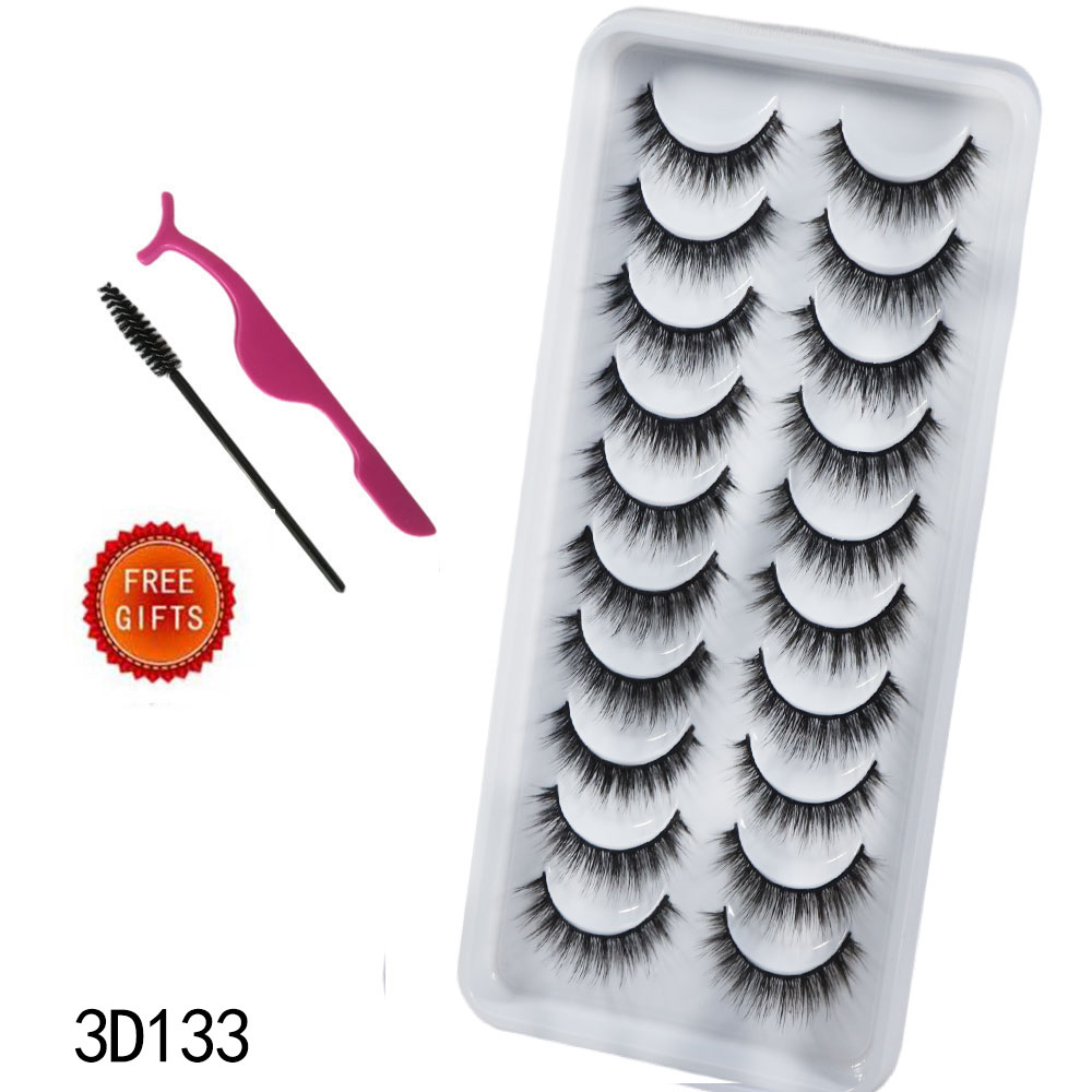 Best of 10Pairs Thick Faux 3D Mink Lashes Natural Long False Eyelashes Dramatic Fake Lashes Makeup Handmade Eyelash Extension Maquiagem Reviews & Tips