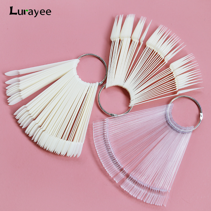 Best of Lurayee Nail Display Sticks Clear Natural Colors Nail Swatch False Nail Tips Nail Gel Polish Practice Display Board For Nail Art Reviews & Tips