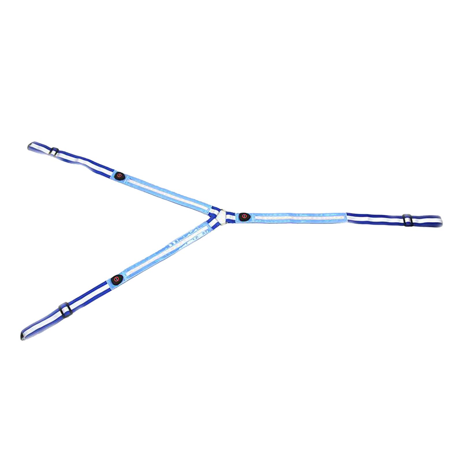 Horse LED Breastplate Collar Halter Head Harness Adjustable Reflective Equestrian Breastplate Collar Strap