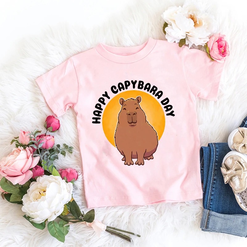 Title 14, Engraçado capivara amor t camisa crianças kawai...