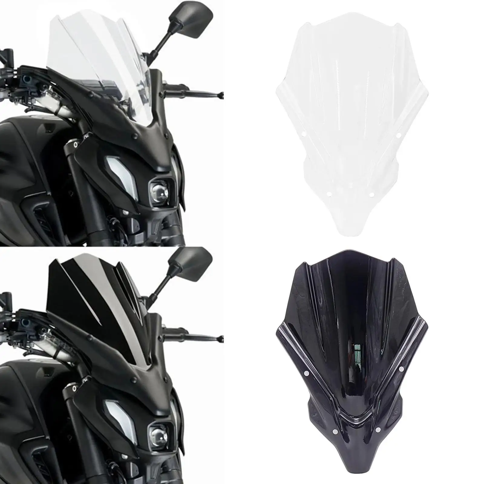 Motorcycle Front Windscreen Windshield Deflector, for  Sturdy