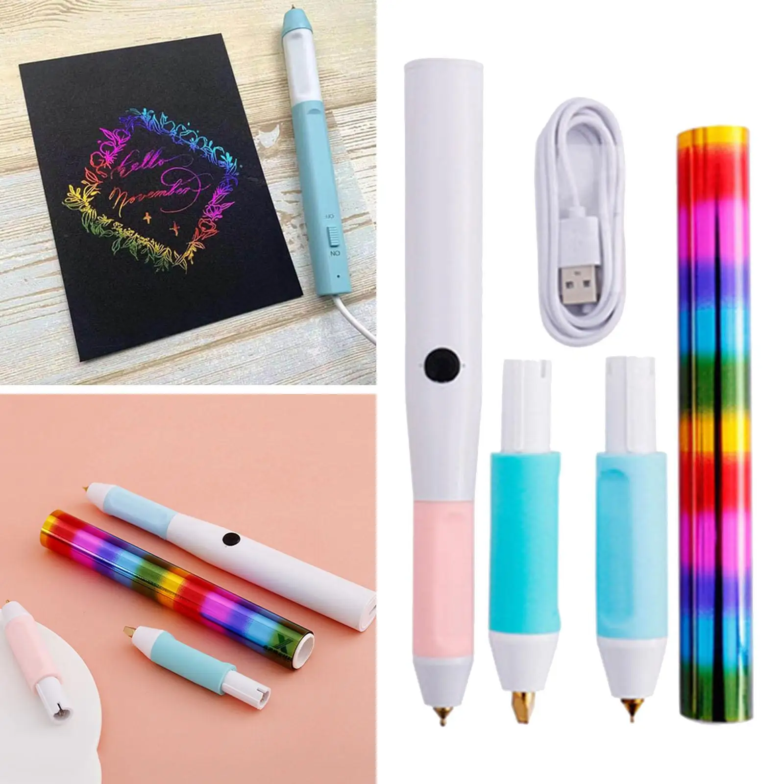Hot Stamping Pen Foil Engraving for Notebook Shining Handwritten Student Adults