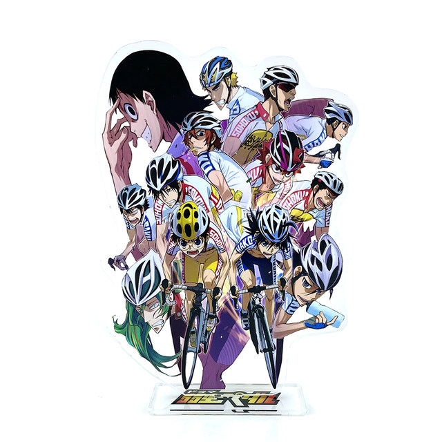 Chara Acrylic Figure Yowamushi Pedal LIMIT BREAK 12 / Sakamichi Onoda &  Shunsuke Imaizumi & Shokichi Naruko (Retro Art Illustration)