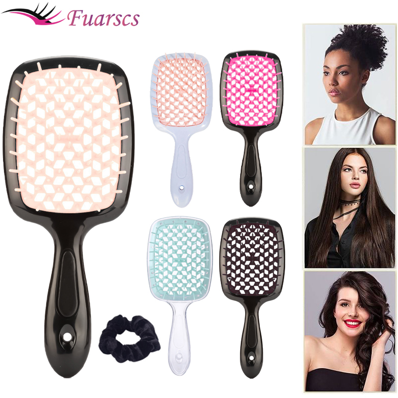 Best of Scalp Massage Comb Wide Teeth Air Cushion Combs Women Fluffy Salon Modeling Tool Dry And Wet Hollow Comb Hairdressing Hair Brush Reviews & Tips