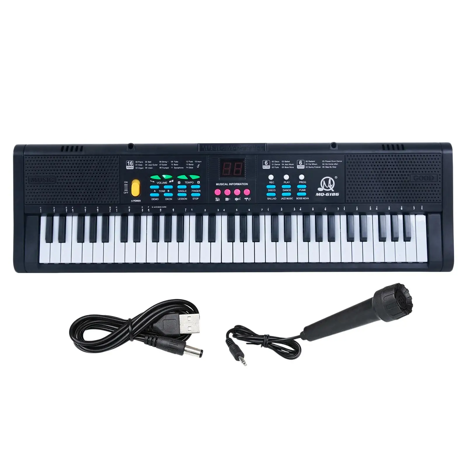 Digital Music Piano Keyboard Portable Keyboard Piano for Home Gifts Learning Stage