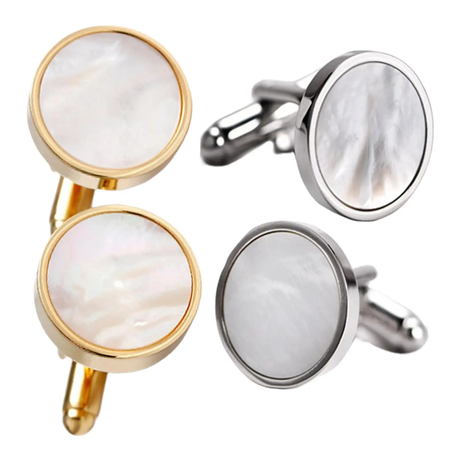 Mens Cufflinks Suit Elegant Buttons Jewelry for Christmas Business Party