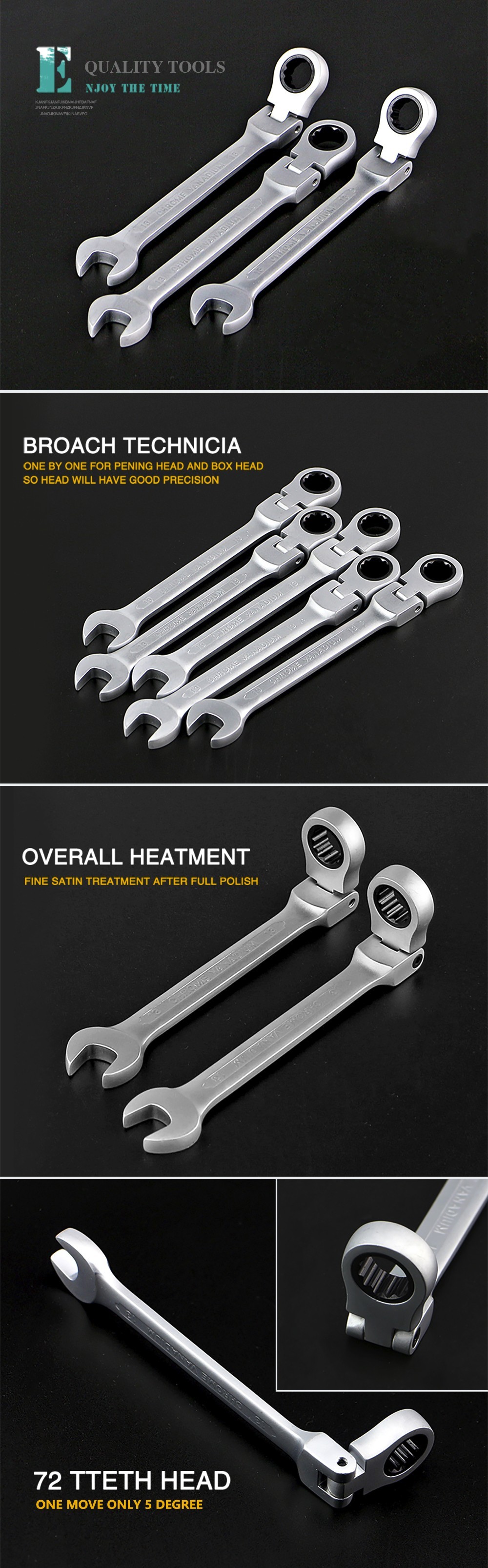 Title 5, Allsome 6-32mm Flexible Pivoting Head Ratchet C...