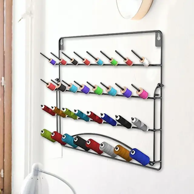 Wall Door Mount Hanging Thread Holder 32 Spools Sewing Thread Organizer  Tool Embroidery Thread Rack Holder - Sewing Tools & Accessory - AliExpress