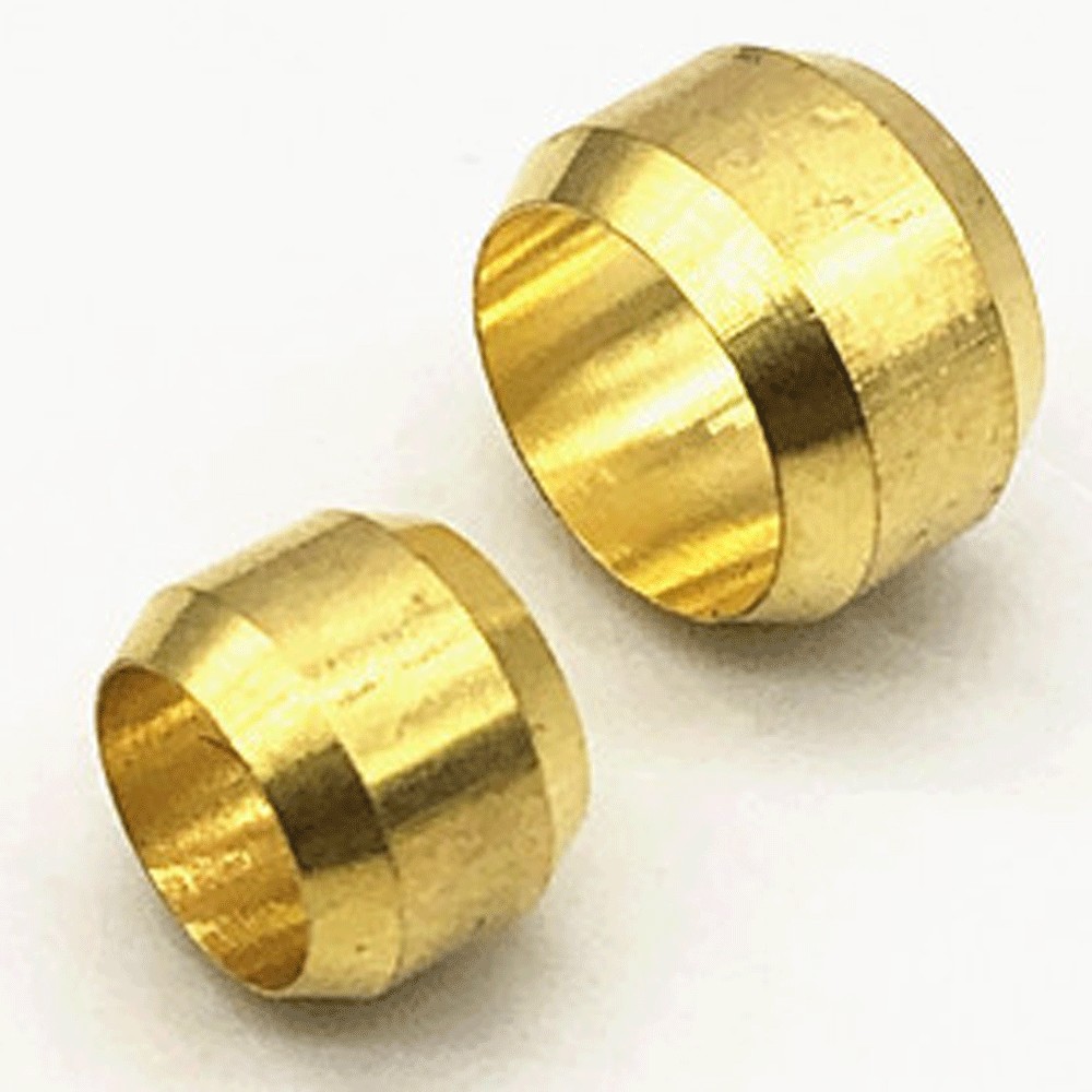 Description Picture 6 of item10 pcs 3 4 5 6 8 10mm Brass Ring Sleeve for Compression Tube Union Lubricating Pump Oil Ring Oil Pipe Clamp