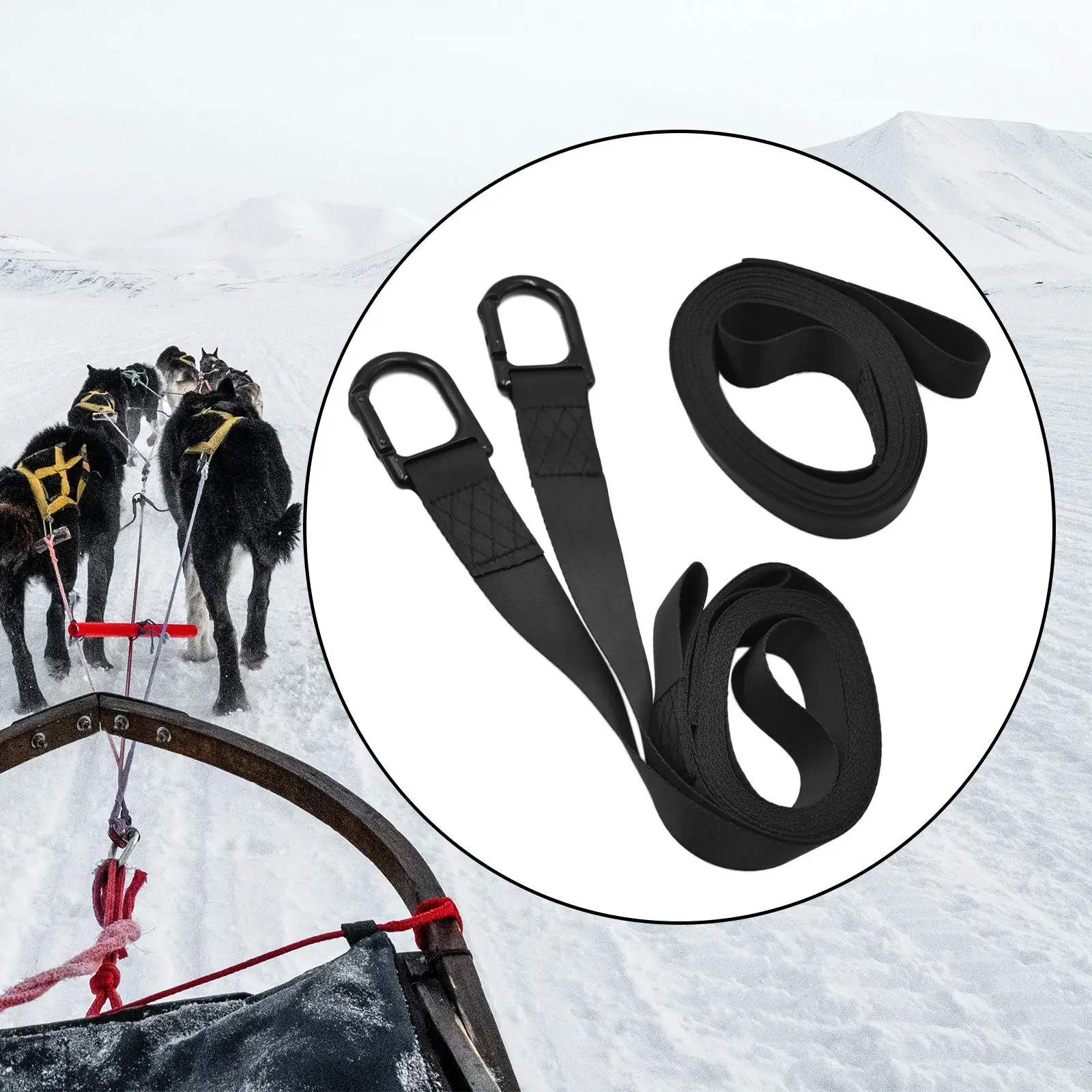 Snowmobile Tow Straps Heavy for Ski Snowboard Accessories Kit ATV Tow Rope