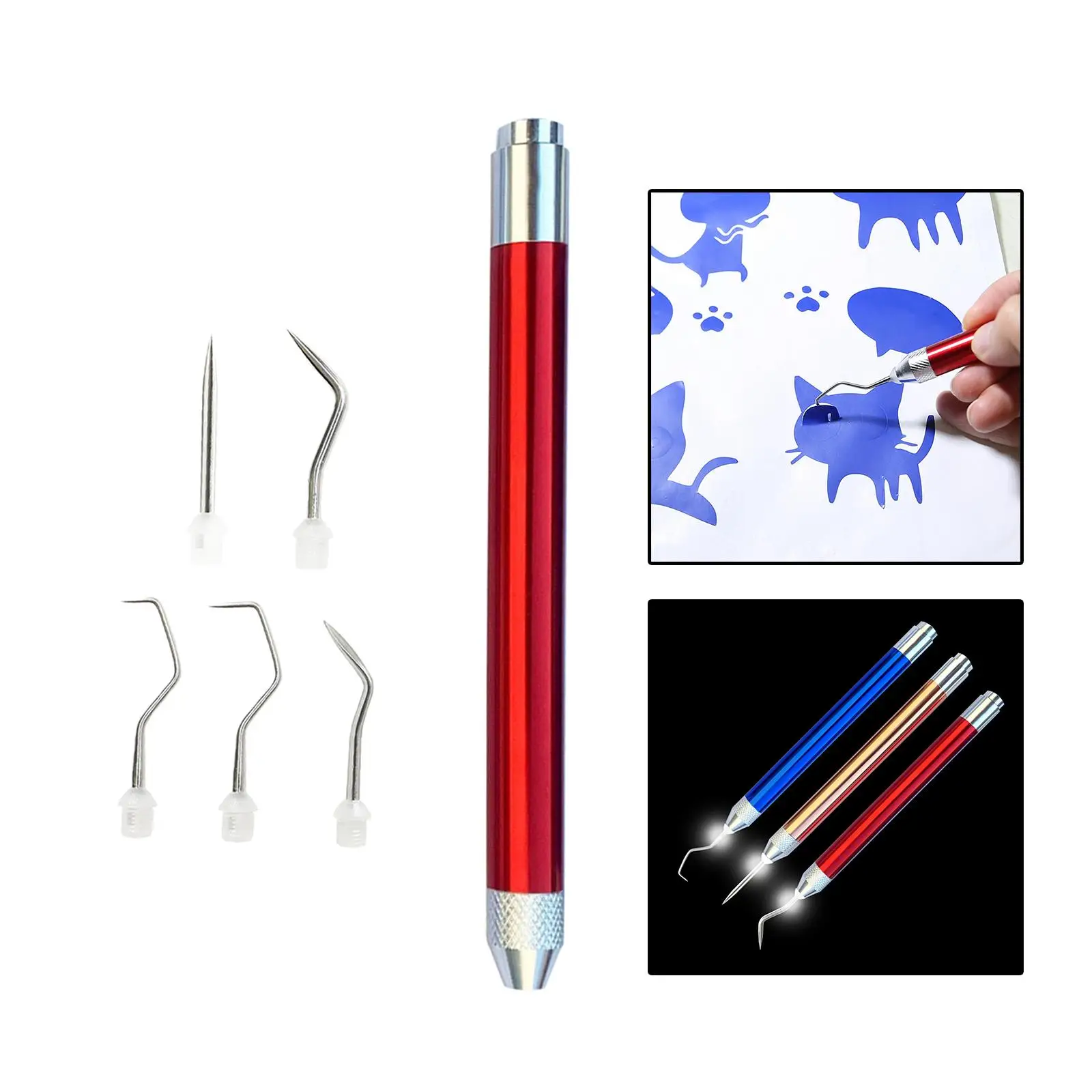 Weeding Tool with Light Silhouettes Removal Practical Lettering Easy to Use Craft for DIY Art Work Cutting Hobby Scrapbook
