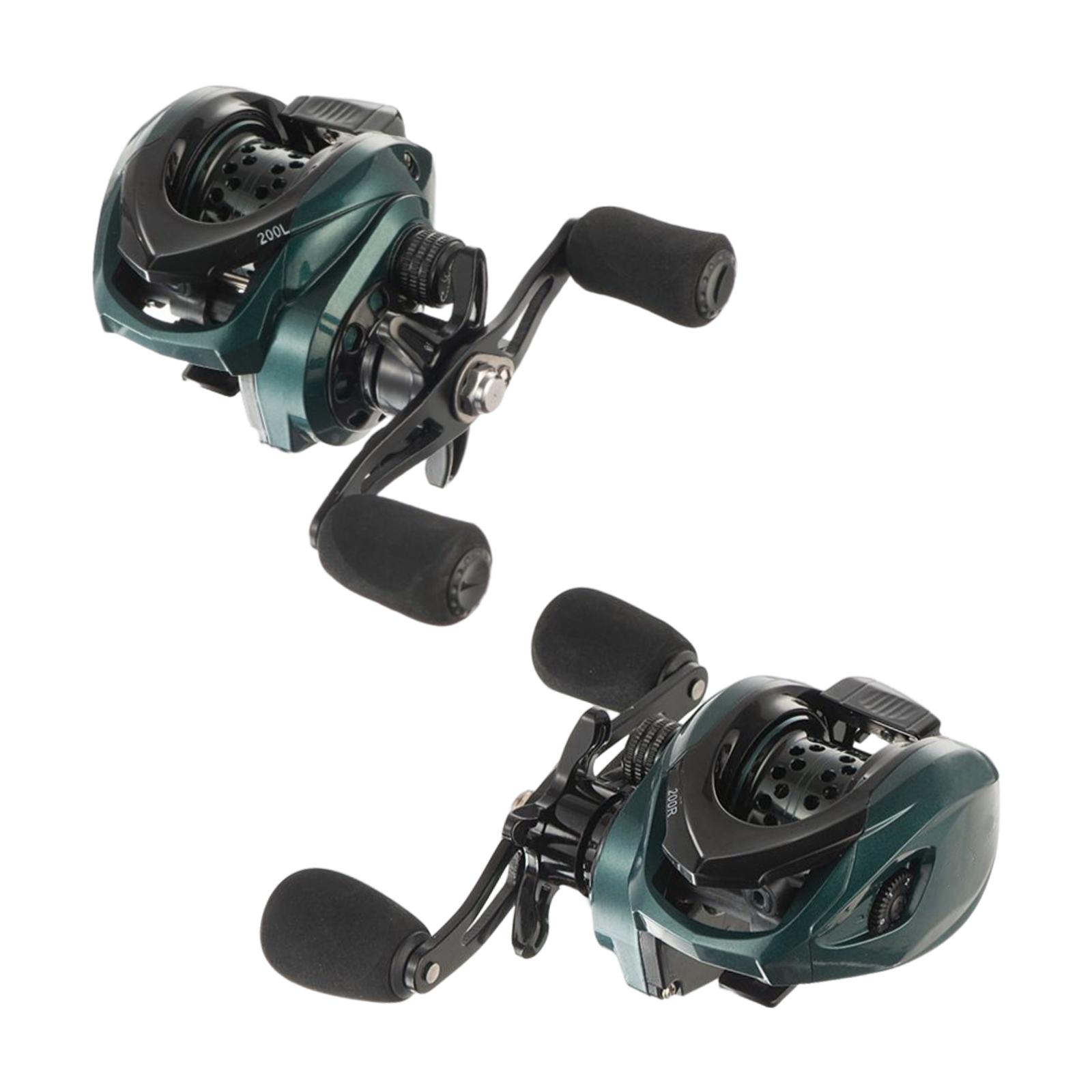 7.2:1 Gear Ratio High Speed Baitcaster Fishing Reel Baitcasting Reel 3+1BB 10 Level Magnetic Brake Saltwater Freshwater