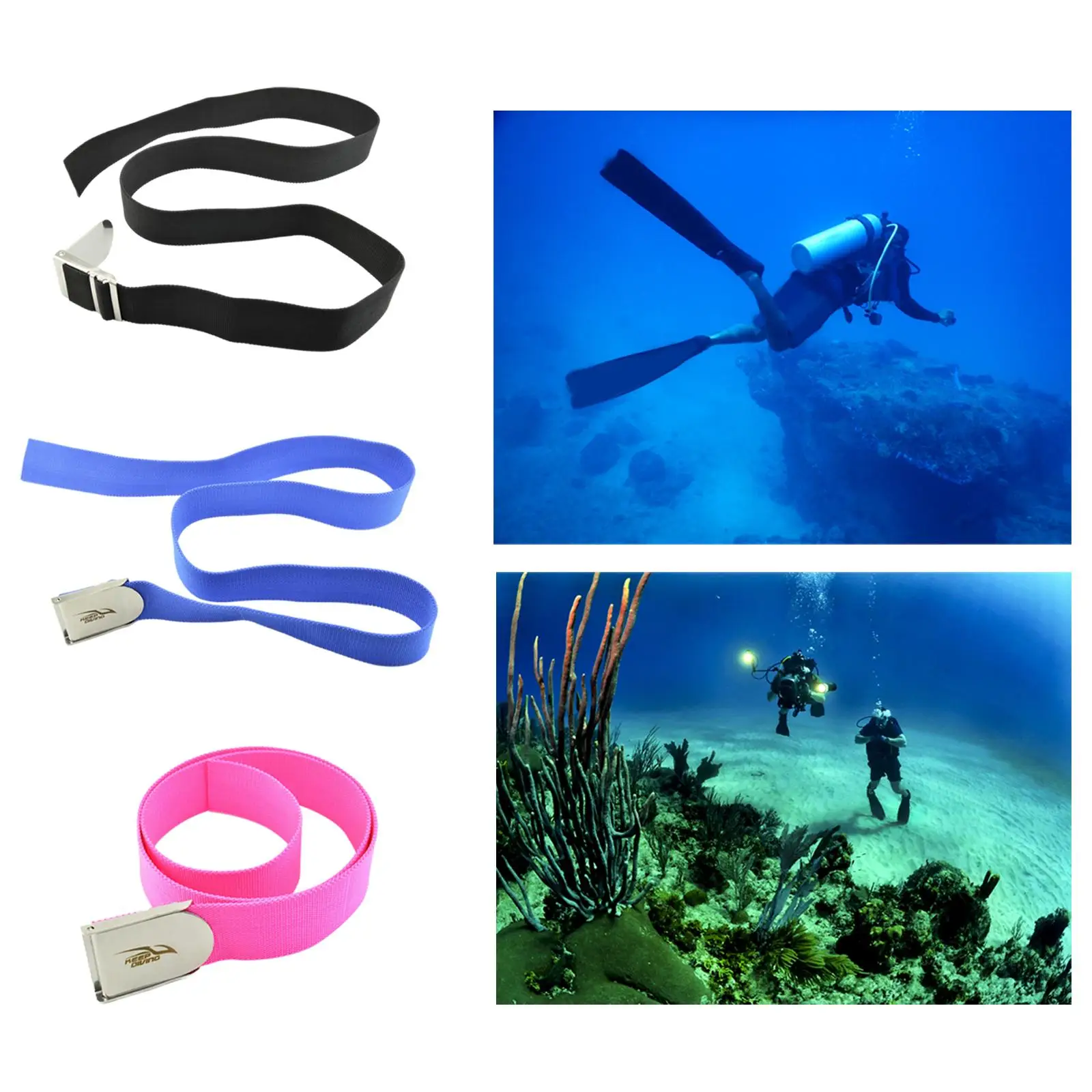 Diving Weight Waist Belt Scuba Dive with Buckle Quick Release for Snorkeling