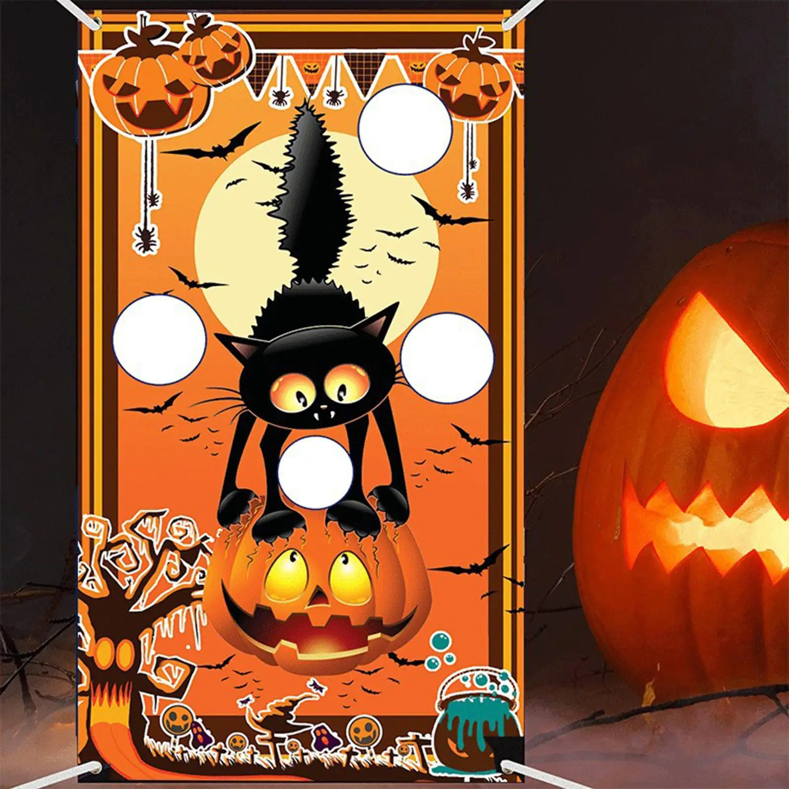 Halloween Toss Game Camping Game Toss Games Banner Set for Party Halloween Outside Yard