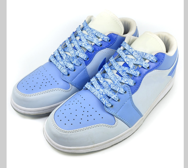 Gilding Flat Shoe Laces Cashew Flower Shoelaces for Sneakers Hand-painted Sports Casual Basketball Tennis Shoelace Shoestrings