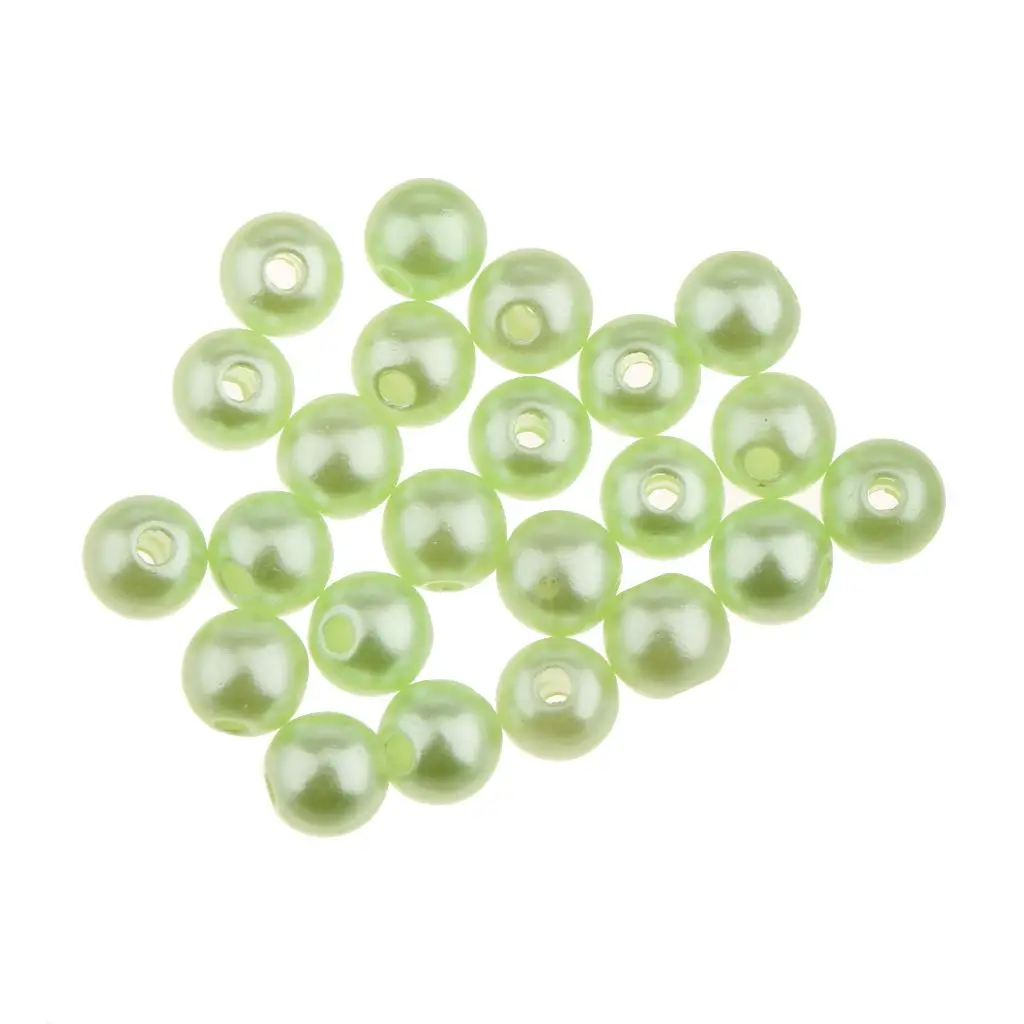 300Pcs 5mm Imitation  Bead Loose Spacer Beads with Hole DIY Findings Necklace Clothing