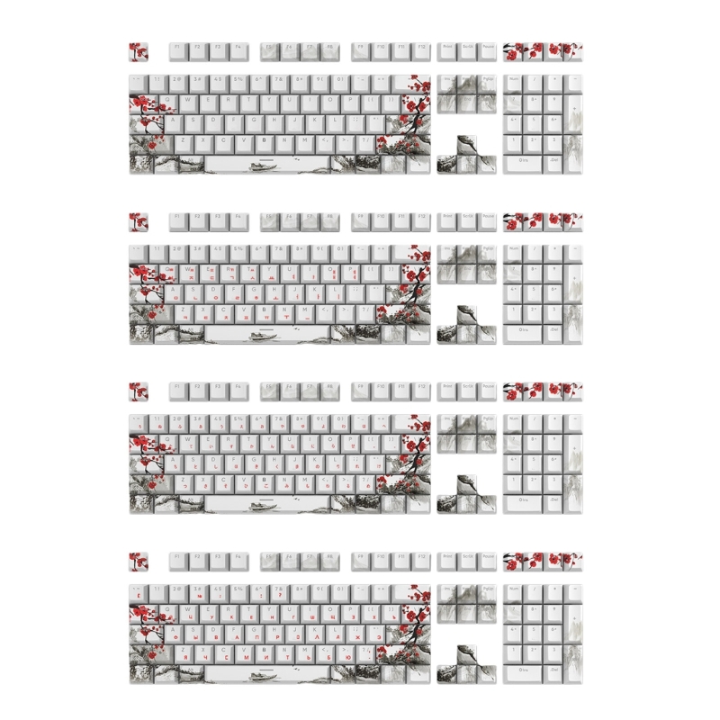 ameixa OEM keycap para 61 87 108 envio direto