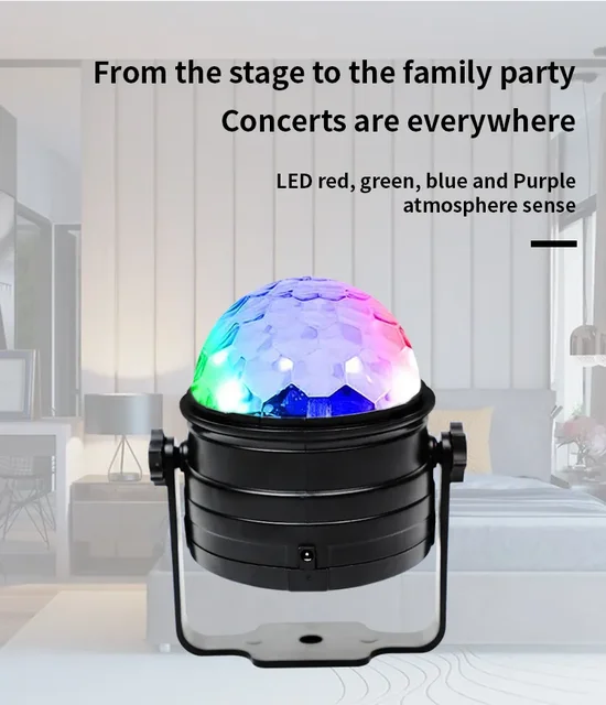 7 Colors Strobe Light Sound Activated Stage with Remote Control