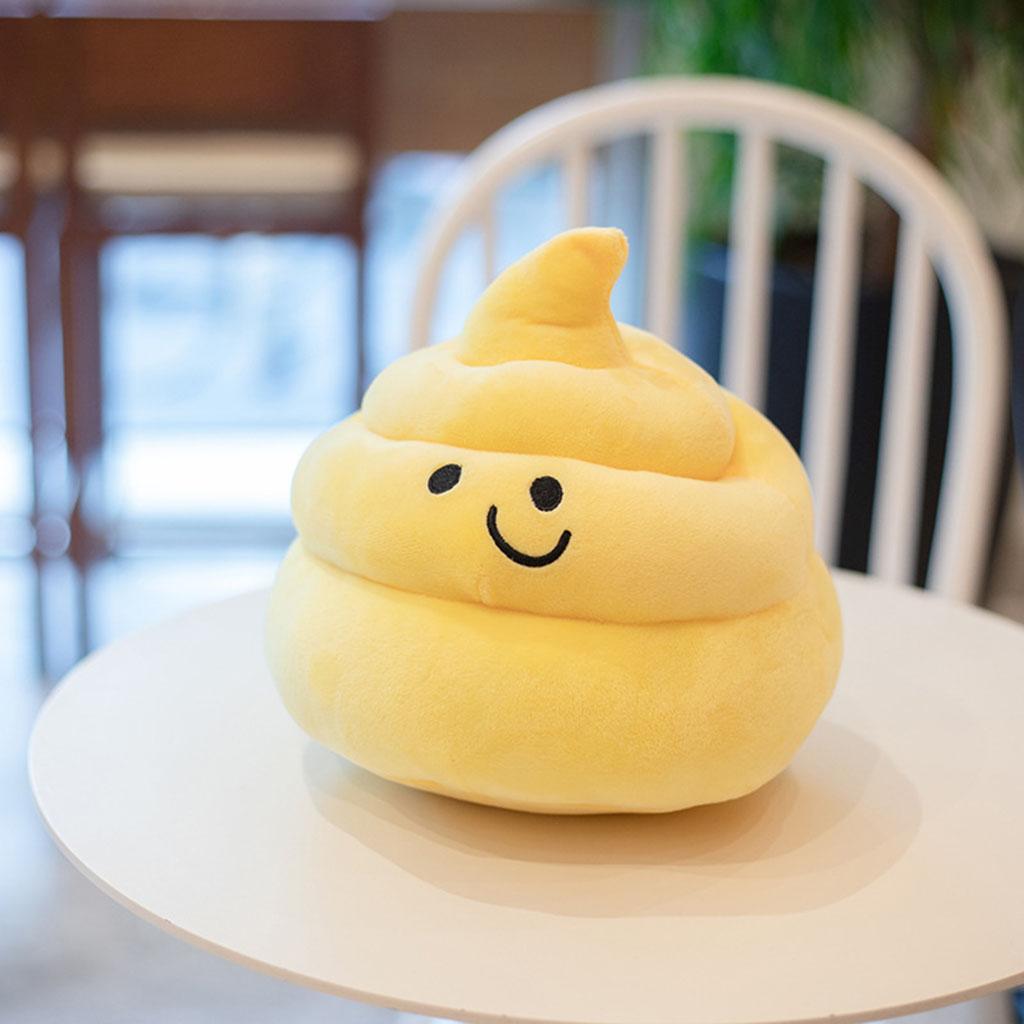 Funny Poop Plush Toy Soft Pillow Stuffed Doll Cuddle Huggable Cushion Emoticon Poo Shape for Sofa Decor Ornament Party Favors