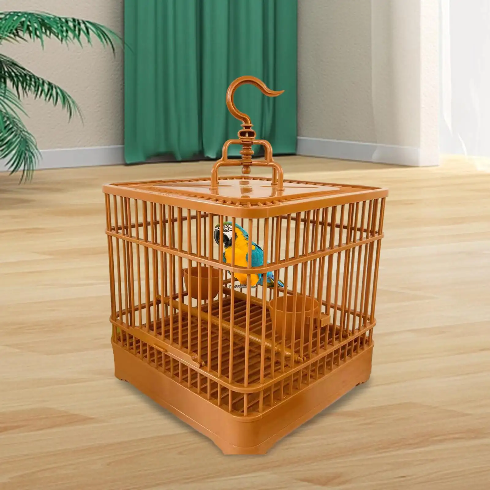 Hanging Cage with Perch Parrot Cockatoos Birds Nest Bird Cage Travel Bird Cage for Lovebirds Small Animals Macaw Canary Budgies