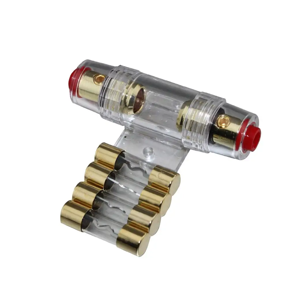 4 Gauge Fuse Holder for Car Audio Installation with 40A WonderFuse Gold Plated for Conductivity