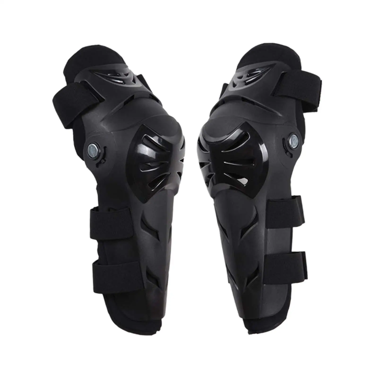 Motorcycle Knee Shin Guards Anti Slip Cusion Adjustable Knee Shin Pads Protector for Powersports Skateboard Mountain Biking