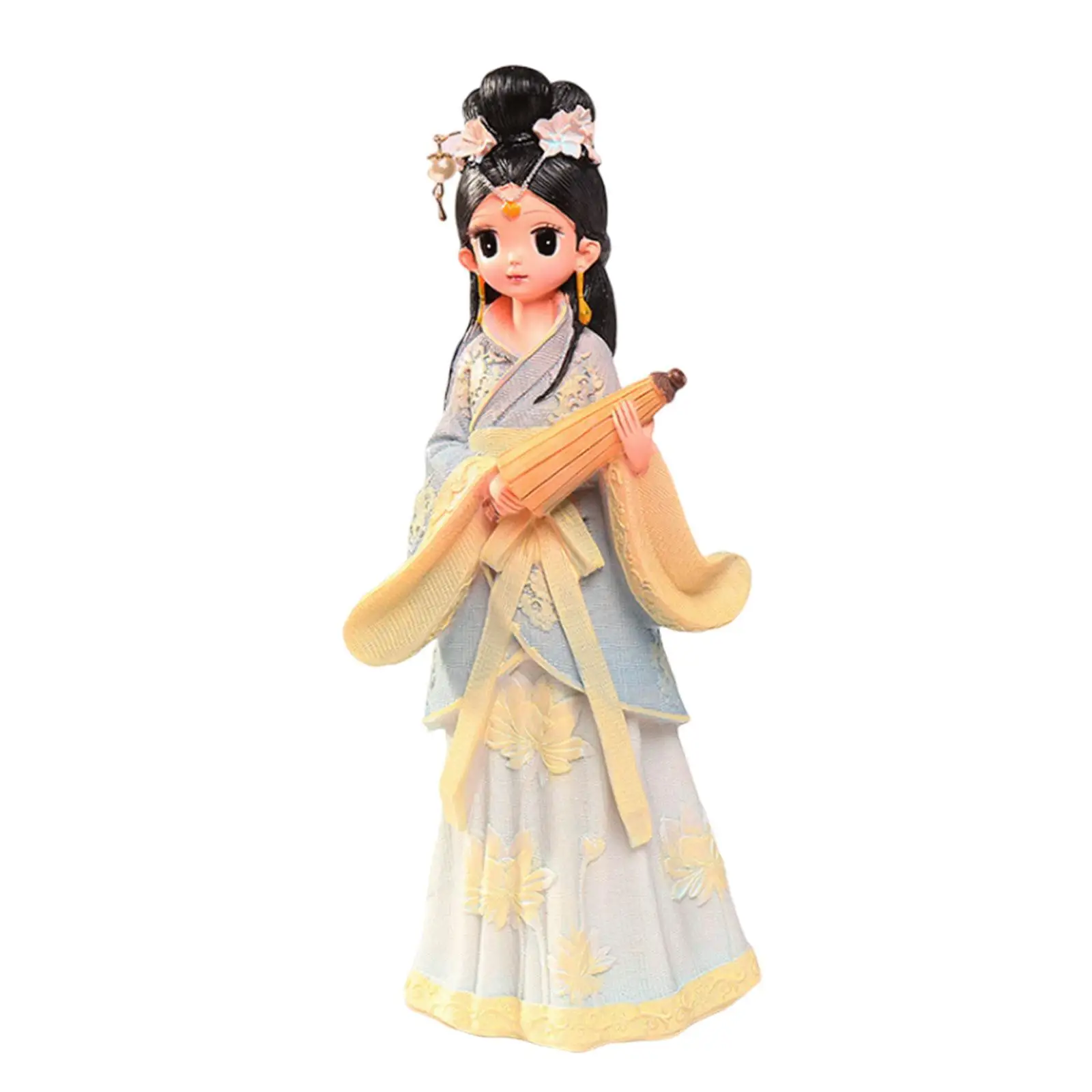 Girl Figurine Chinese Costume Collection Ornament for Photo Props Home Decor Car