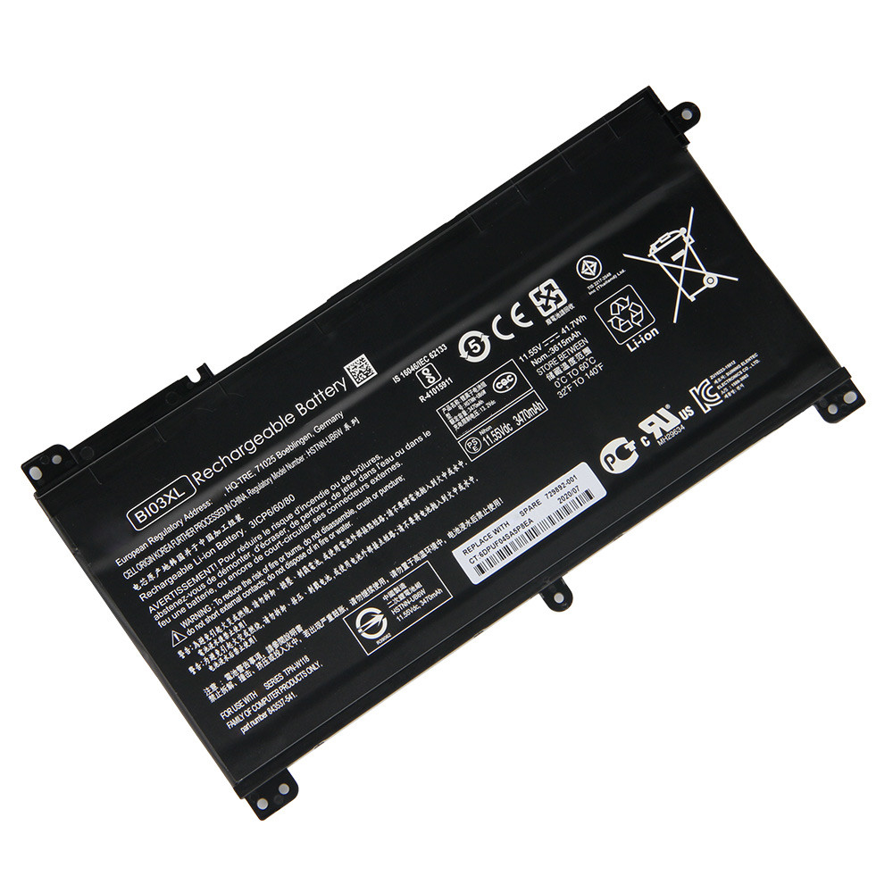 x360 HSTNN-UB6W TPN-W118 13-u142tu bateria recarregável 3470mah