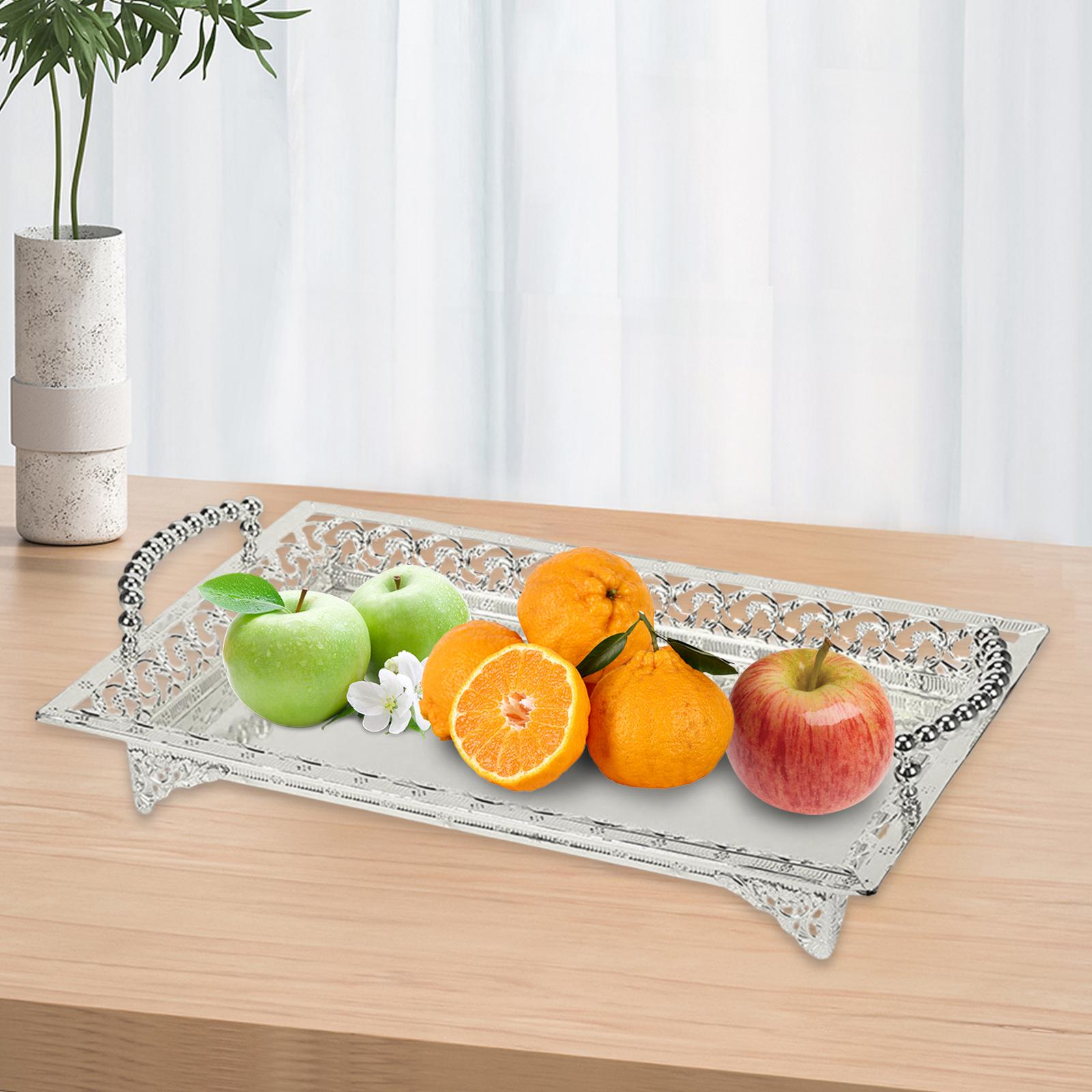 Nordic Style Fruit Storage Basket Storage Container Serving Platter Rectangle Serving Tray for Home kitchen Dessert Snack