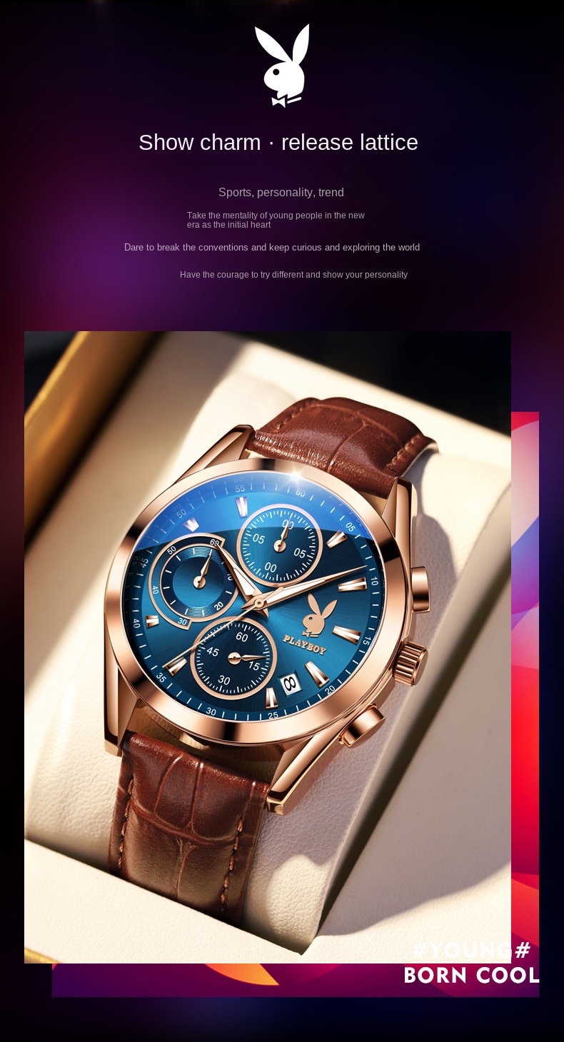 プレイボーイ PLAY BOY ALARM CHRONOGRAPH 腕時計 プレイボーイ PLAY BOY ALARM CHRONOGRAPH 腕時計